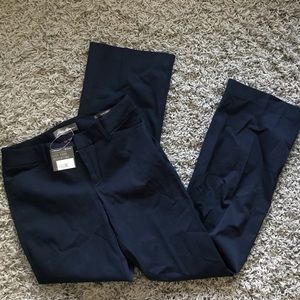 NWT Eddie Bauer Navy slightly curvy dress pants